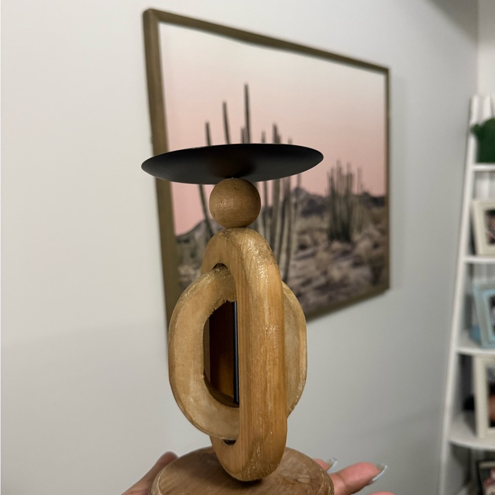 Modern Wooden Candle Holder